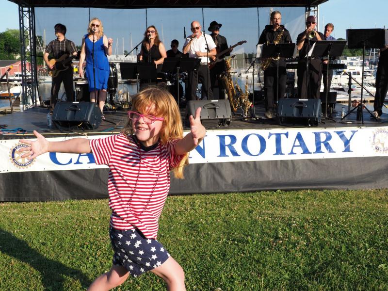 Camden Rotary Club, The Right Track, Music by the Sea, Camden Library Amphitheatre